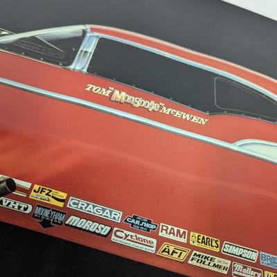Vintage 1957 Tom Mongoose McEwen Worlds Fastest 57 Chevy Poster,