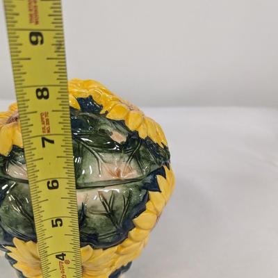 Vintage Sunflower Cookie Jar World Bazaars