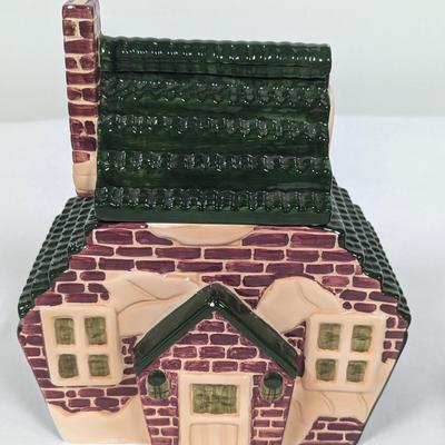 Vintage Cookie Jars Cracker Barrel Christmas Car & Brick House