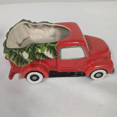 Vintage Cookie Jars Cracker Barrel Christmas Car & Brick House