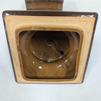 Vintage Ceramic Coffee Grinder Cookie Jar