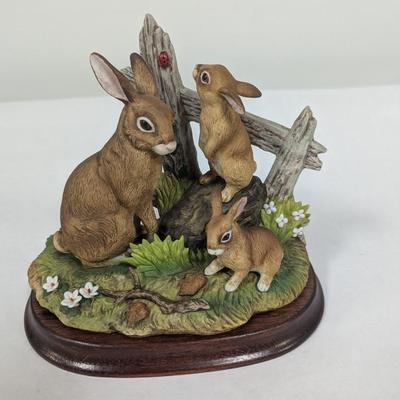 Andrea Rabbit Family Figurine