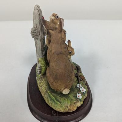 Andrea Rabbit Family Figurine
