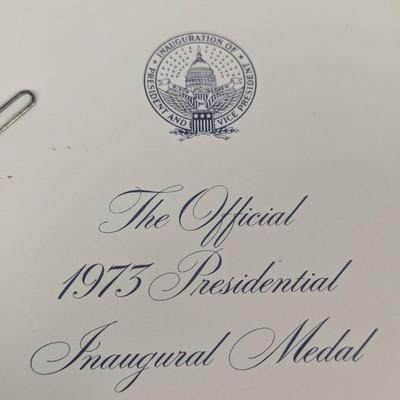 Franklin Mint The Official 1973 Presidential Inaugural Medal
