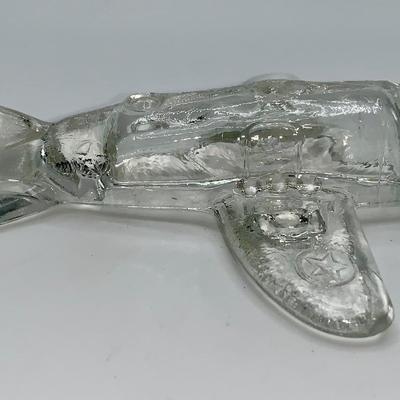 Antique Glass Airplane Candy Container