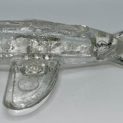 Antique Glass Airplane Candy Container