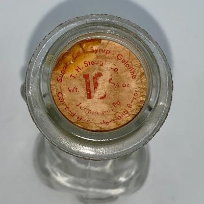 Antique Glass Candy Container - Sitting Dog