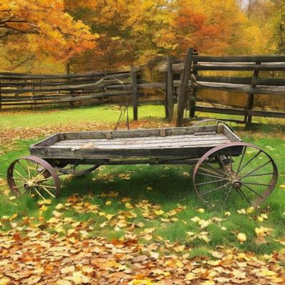 Antique Hay Wagon