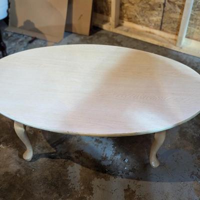 Oval Wood Coffee Table