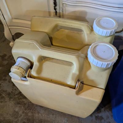 Vintage Porta Potti & Aqua Water Jug