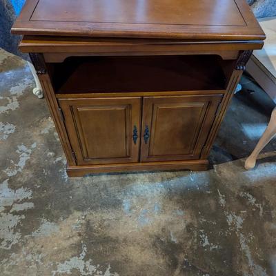 Media Cabinet With Rotating Top
