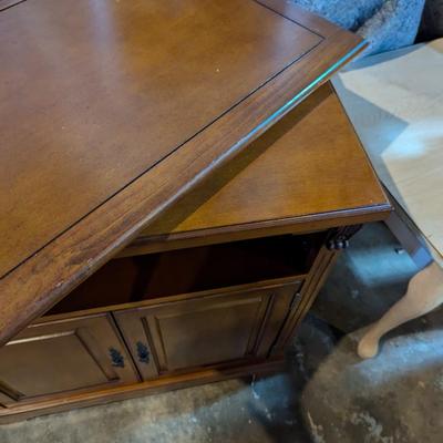 Media Cabinet With Rotating Top