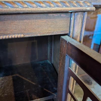 Vintage Glass Front Storage/Display Cabinet