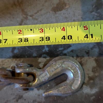 Antique Forged Chain With Hooks 40 1/2'"