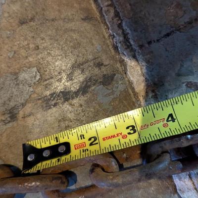 Antique Forged Chain With Hooks 40 1/2'"