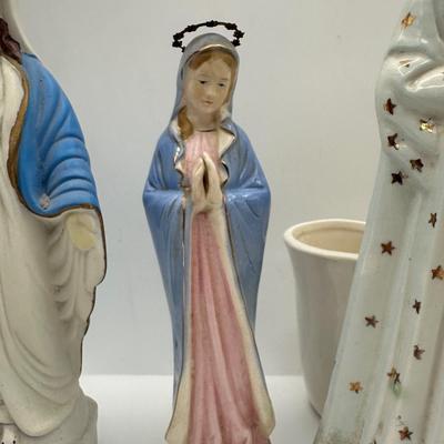 Religious Statues - Virgin Mother Mary Figurines (5)