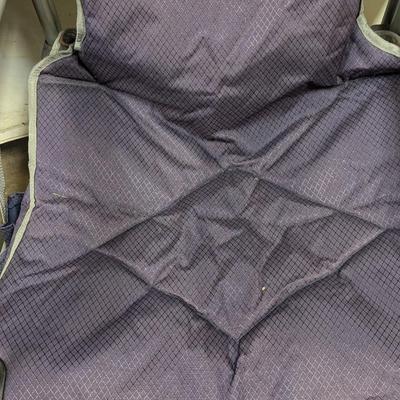 Pair Of Cushioned Folding Travel Chairs
