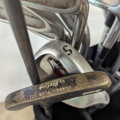 Set Of Various Brands Of Golf Clubs