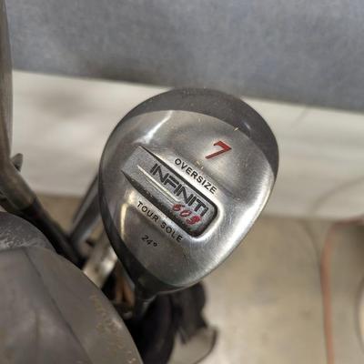 Set Of Various Brands Of Golf Clubs
