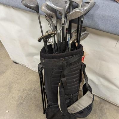 Set Of Various Brands Of Golf Clubs