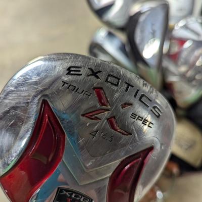 Set Of Various Brands Of Golf Clubs