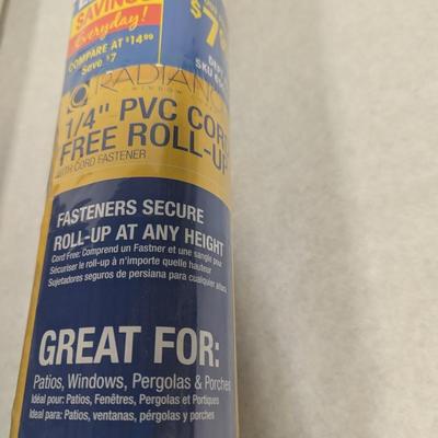 1/4" PVC Cord Free Roll-Up 36" x 72"