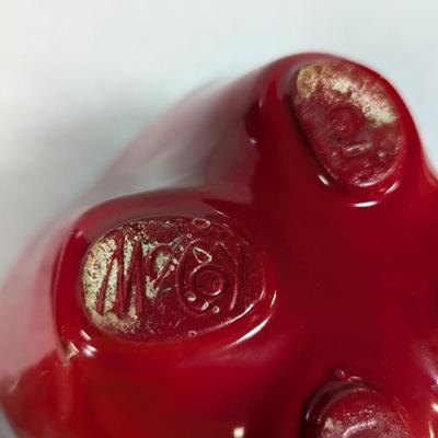 Vintage McCoy Pottery Big Red Apple Cookie Jar