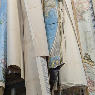 30 - National Geographic Magazine World Historical Maps 1930's/1940's/1950's Lot 2