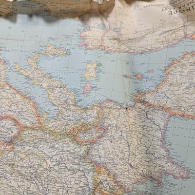30 - National Geographic Magazine World Historical Maps 1930's/1940's/1950's Lot 2