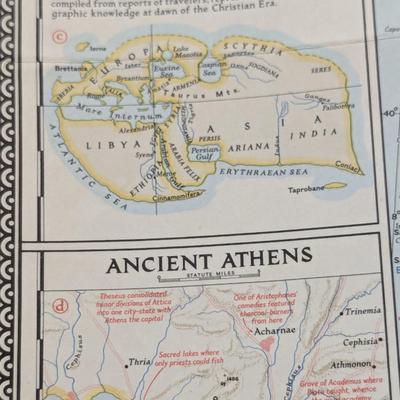 30 - National Geographic Magazine World Historical Maps 1930's/1940's/1950's Lot 2