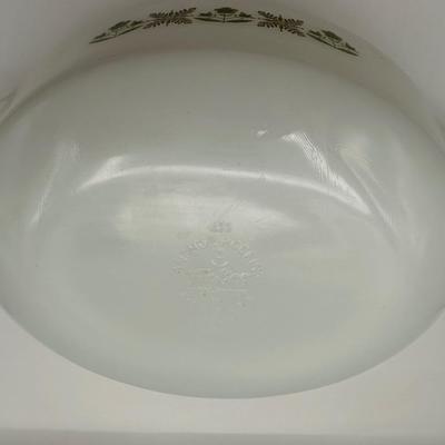 ANCHOR HOCKING Fire King Meadow Green Casserole Dish