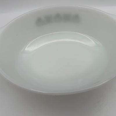 ANCHOR HOCKING Fire King Meadow Green Casserole Dish