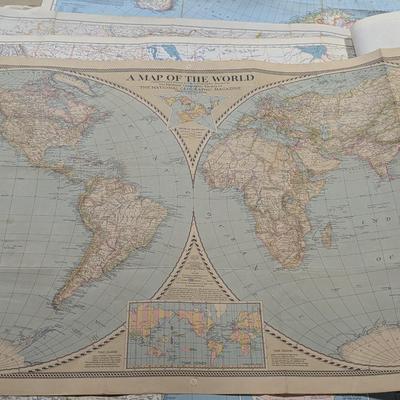 40+ - National Geographic Magazine Historical Maps 1930's/1940's/1950's