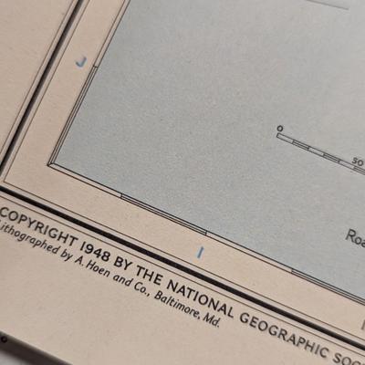 40+ - National Geographic Magazine Historical Maps 1930's/1940's/1950's