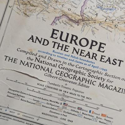 40+ - National Geographic Magazine Historical Maps 1930's/1940's/1950's