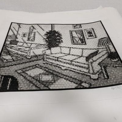 Signed & Numbered Block Print Art
