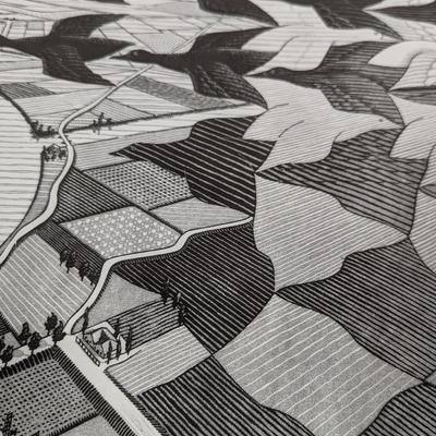 4 - M.C. Escher Lithos (see all pictures) 1 Litho Is Signed