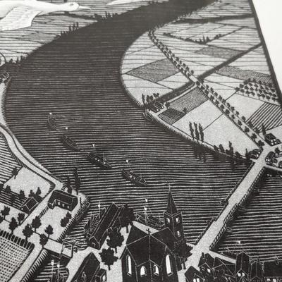 4 - M.C. Escher Lithos (see all pictures) 1 Litho Is Signed