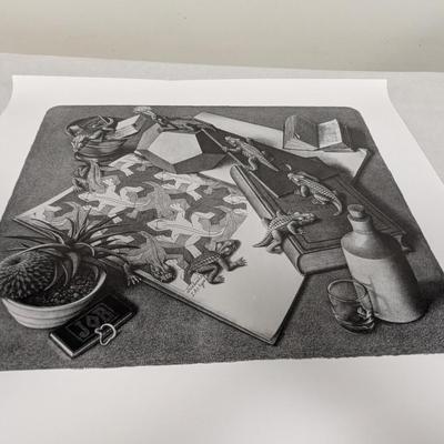 4 - M.C. Escher Lithos (see all pictures) 1 Litho Is Signed