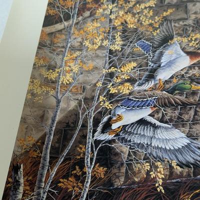 Donald Blakney Stone Bridge Mallards Print Signed & Numbered