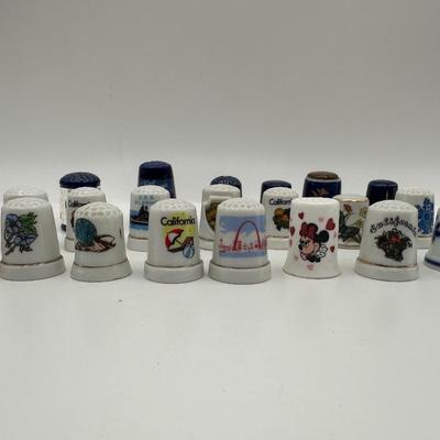 Vintage Glass/Metal Thimble Collection (31)