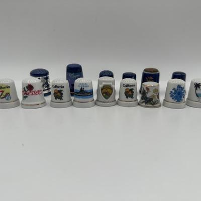 Vintage Glass/Metal Thimble Collection (31)