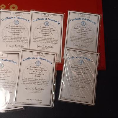 ELVIS PRESLEY COMMEMORATIVE PIN COLLECTION