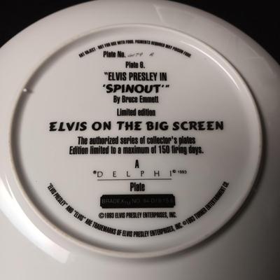 A LEGEND IN LIGHTS ELVIS GUITAR AND ELVIS PLATE