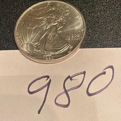 1993 American Eagle Silver Dollar Coin