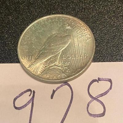 1922 P Silver Peace Dollar Coin