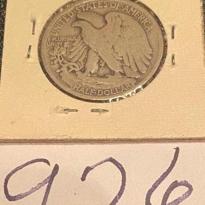 1917 US Liberty Walking Silver Half Dollar