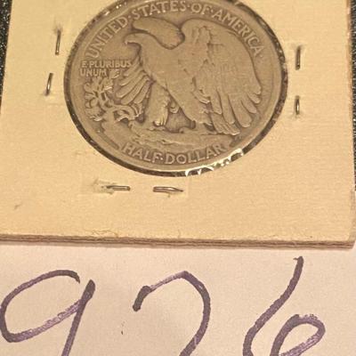 1917 US Liberty Walking Silver Half Dollar
