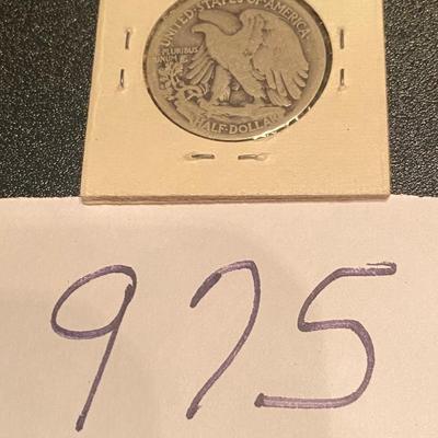 1917 S Walking Liberty Silver Eagle Half Dollar