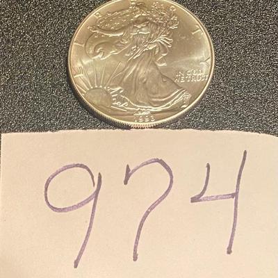 1993 American Silver Eagle Dollar Coin